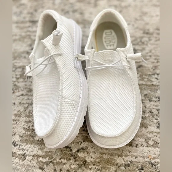 Hey Dude‎ Wendy Funk Mono White Womens Comfort Shoes Lightweight - Picture 4 of 9